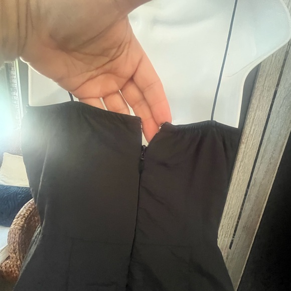 Fun Black Ruched Dress - Picture 3 of 7